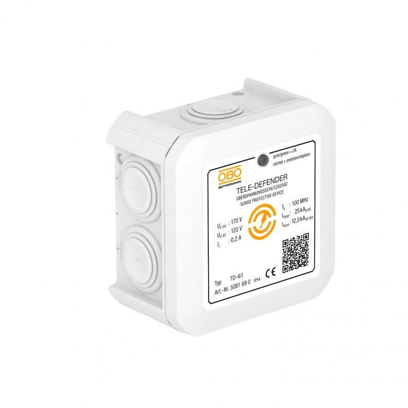 Combination protection device TD-4/I for ISDN and DSL systems