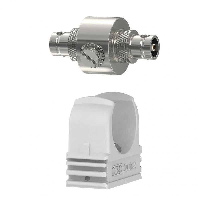 Coaxial protection device for BNC connection: female/female